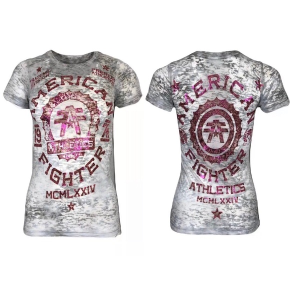 AMERICAN FIGHTER Womens T-Shirt MARYLAND Athletic - Picture 2 of 7